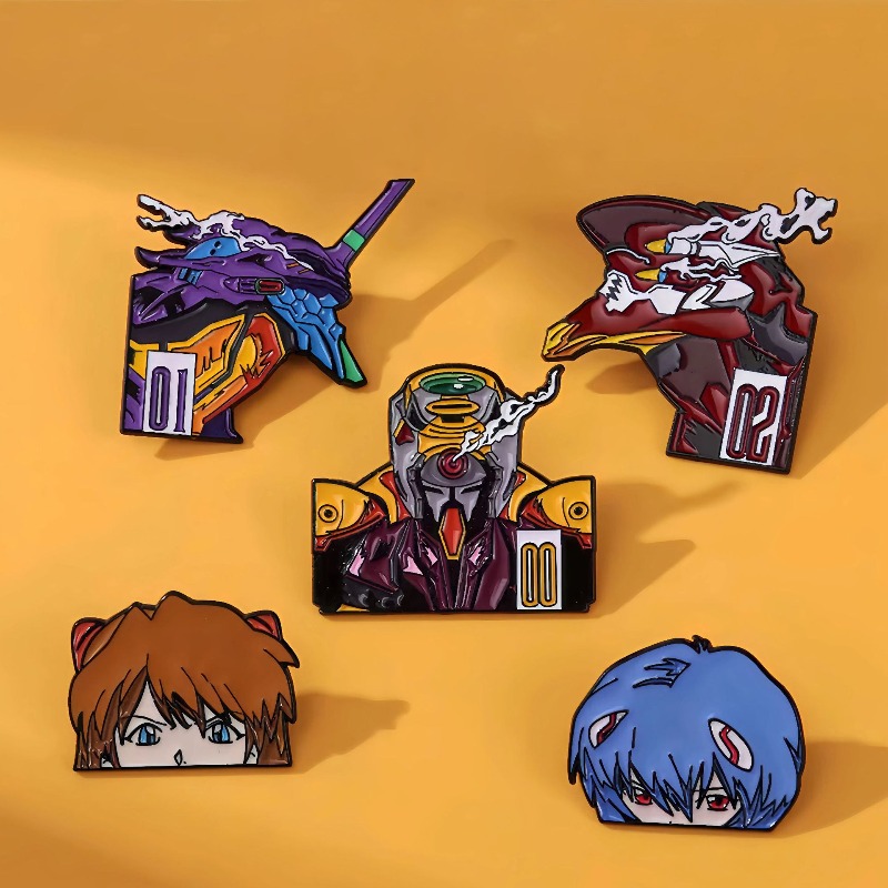 Evangelion Anime Merchandise - Neon Genesis Metal Broş Ayanami Rei