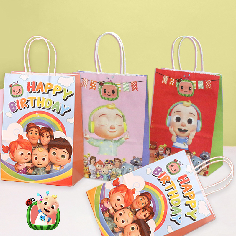 Anime Merchandise Bag - Cocomelons Parti Hediye Çantası Seti Sevimli