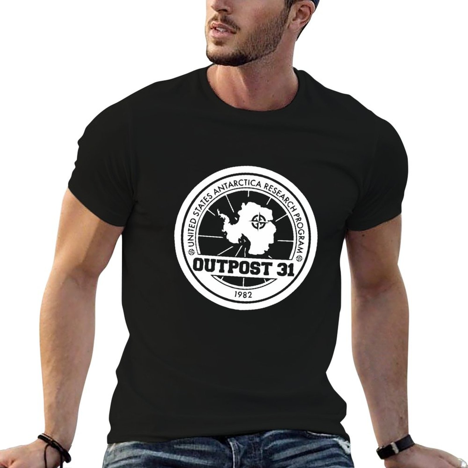 Anime Merchandise T Shirt - Outpost 31 Logo MARKA ÜRÜNLERİ T-Shirt