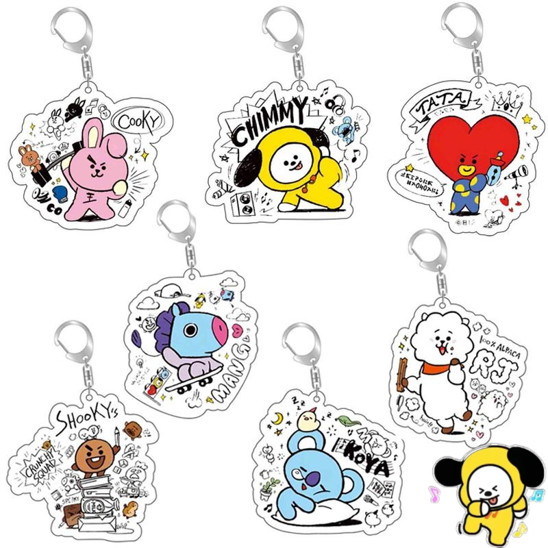 BT21 anime çizgi film sevimli  - Anime Girl Merchandise incelemesi ve fiyatı