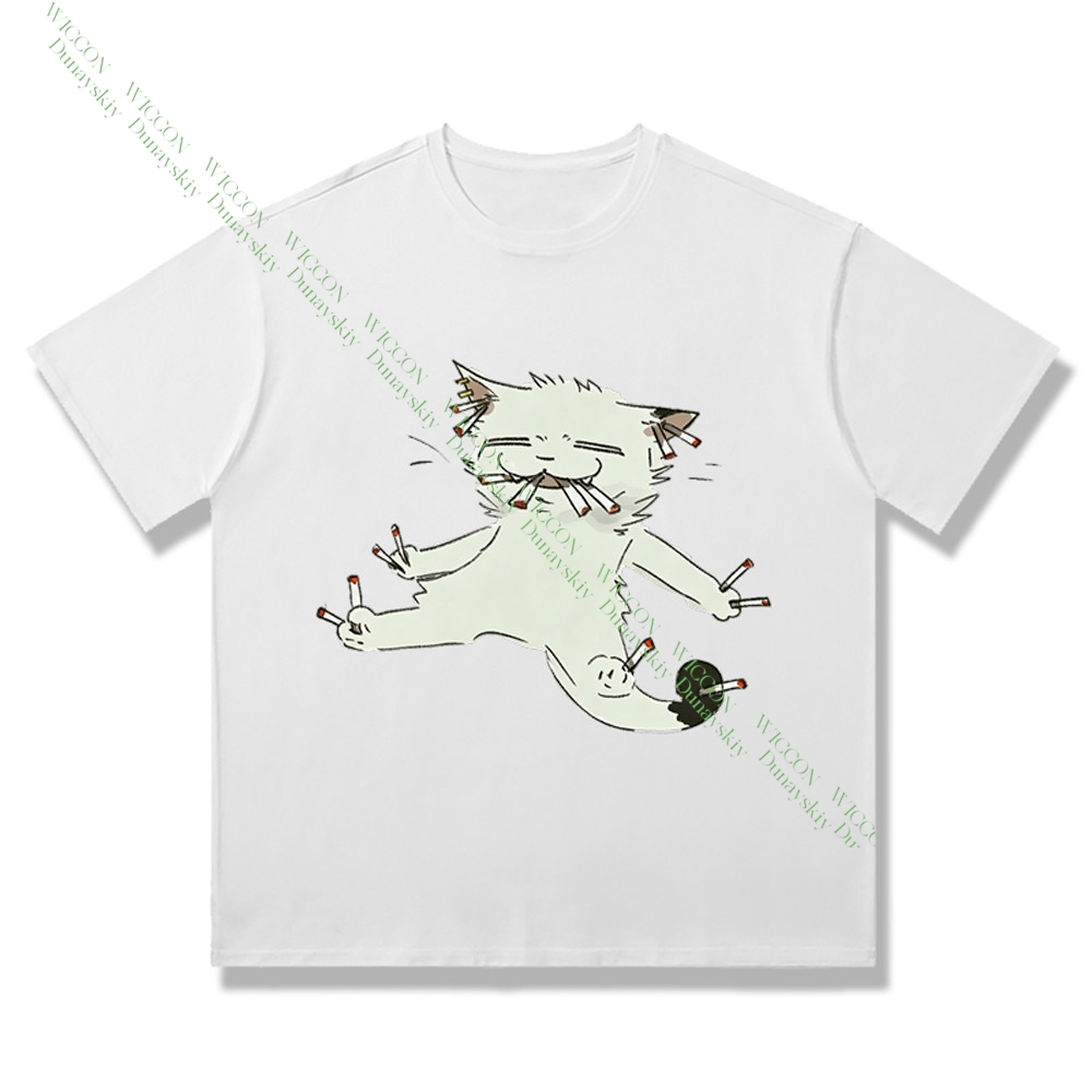 Chainsmoker Cat Yaniko Satou S - Anime Merchandise T Shirt incelemesi ve fiyatı
