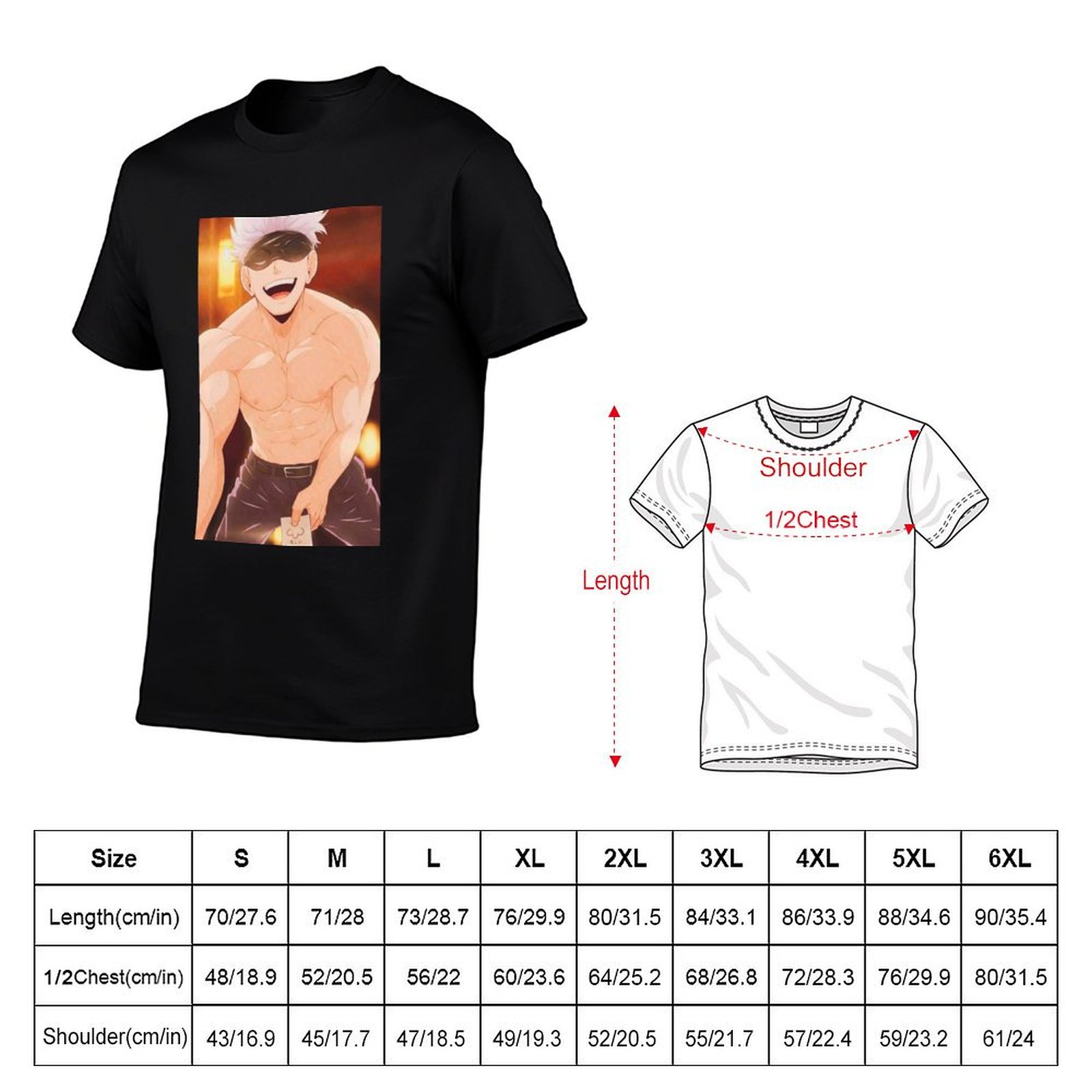Gojo Satoru Ürünleri Erkekler  - Anime Merchandise T Shirt incelemesi ve fiyatı