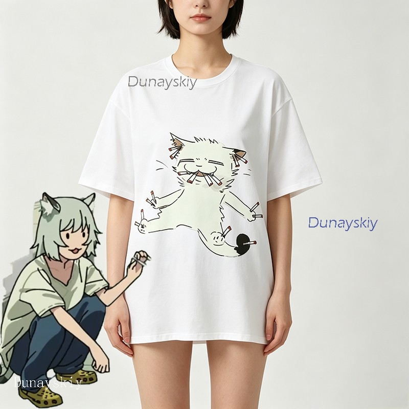 YesOk Chainsmoker Kedi Yaniko  - Anime Merchandise T Shirt incelemesi ve fiyatı